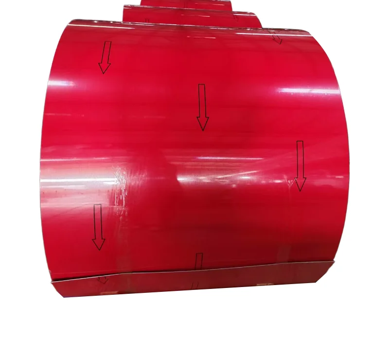 Packed and strapped aluminium coil on a wooden pallet